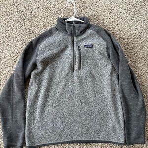 Patagonia Men's Two-Tone Gray Zip-Up Sweater